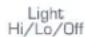 WHIRLPOOL AMV5164BAB - LIGHT HI/LO/OFF - 1