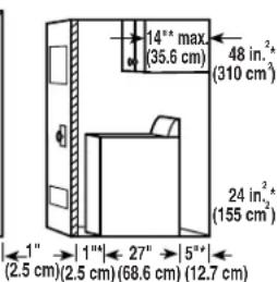 WHIRLPOOL WTW6400SW - Installation spacing for recessed area and closet installations - 2