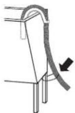 WHIRLPOOL WTW6400SW - Secure the Drain Hose - 2