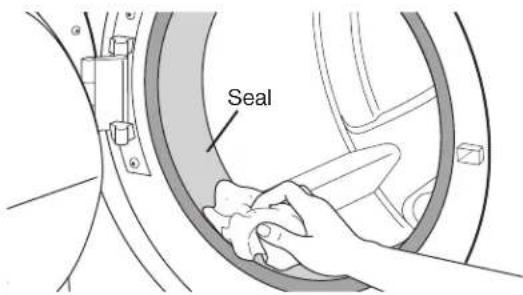 WHIRLPOOL WFW9351YL - CLEANING THE DOOR SEAL - 1