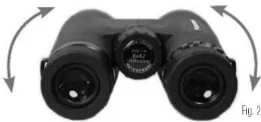 CELESTRON Nature DX - AJUSTE DE LA DISTANCIA INTERPUPILAR - 1