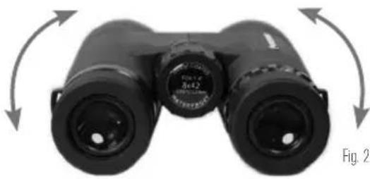 CELESTRON Nature DX - ADJUSTING THE INTERPUPILLARY DISTANCE (IPD) - 1