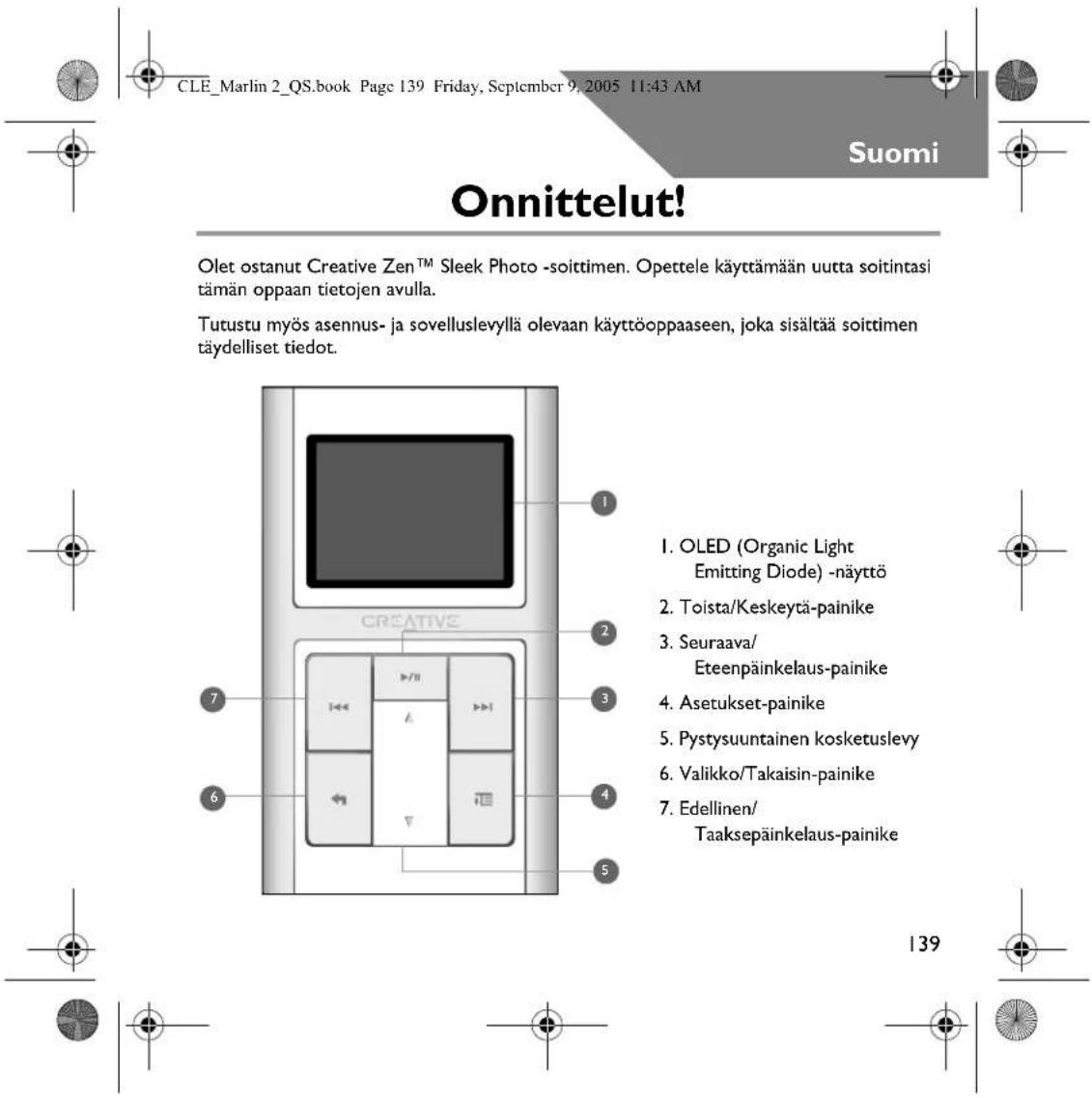 CREATIVE ZEN Sleek - 140