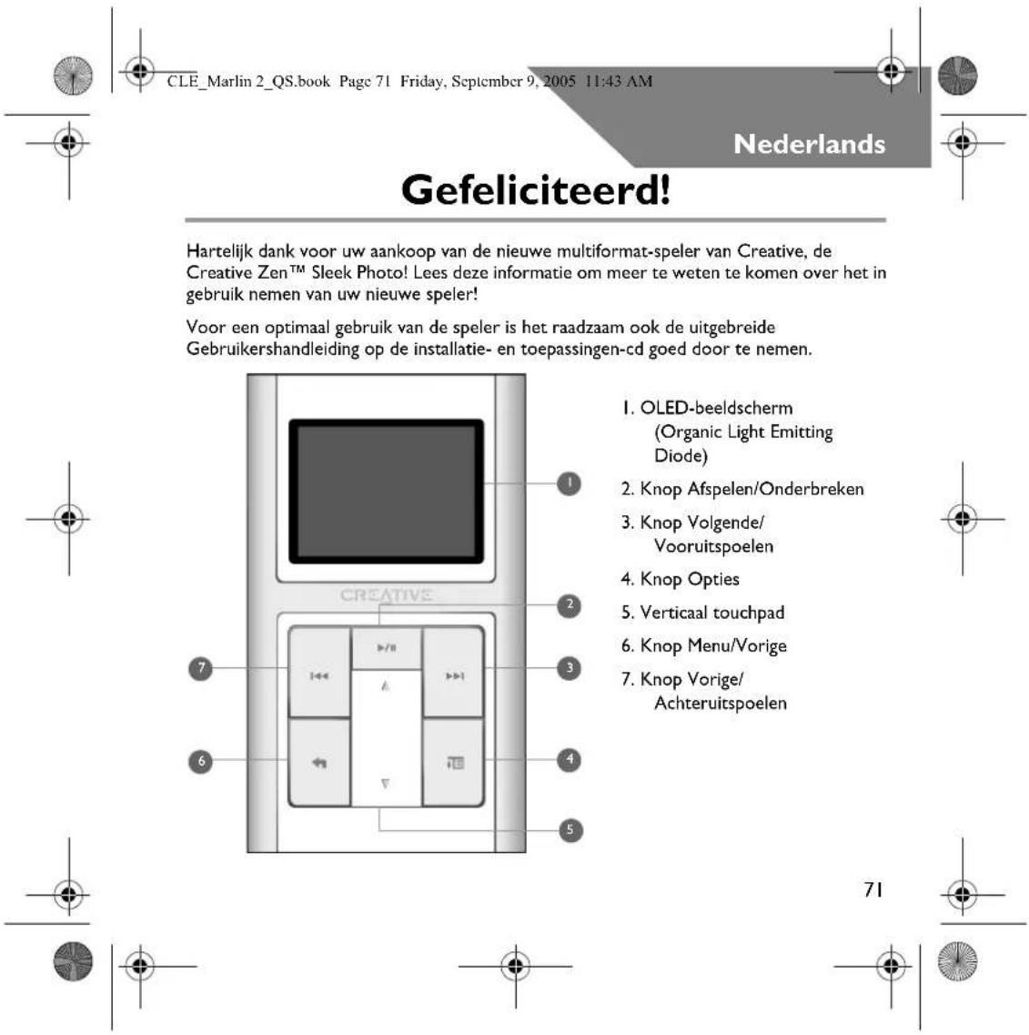 CREATIVE ZEN Sleek - 72