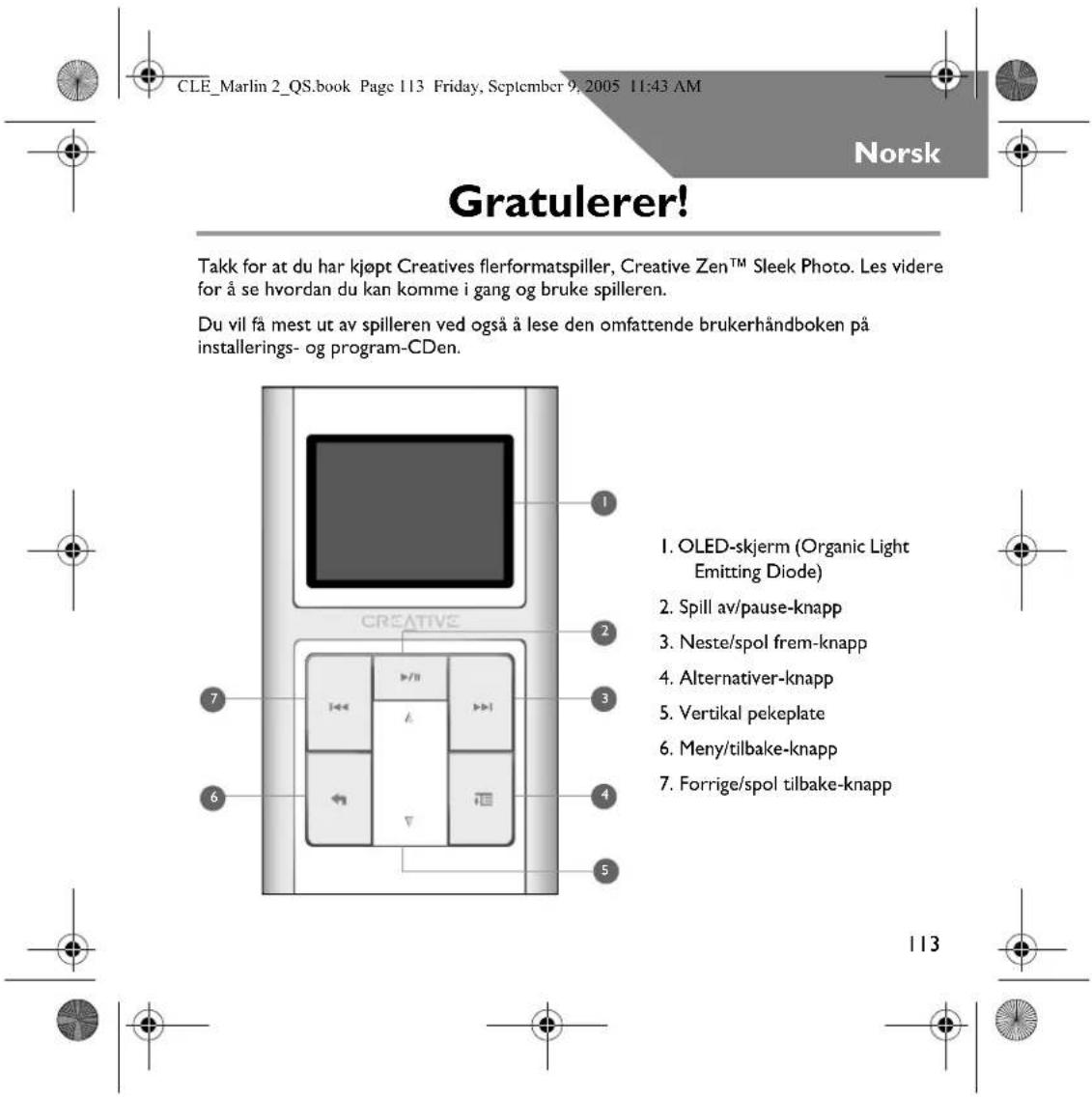 CREATIVE ZEN Sleek - 114