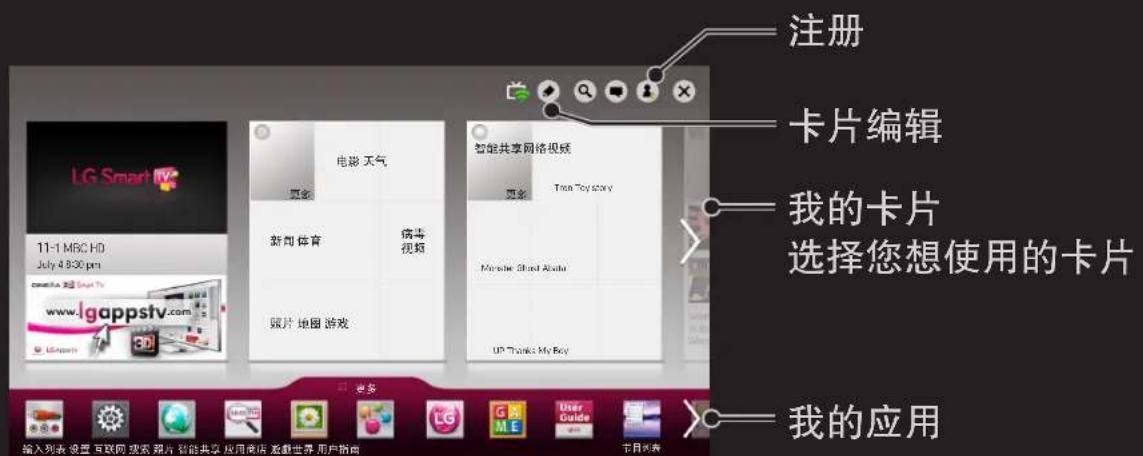 LG 60LA8800 - □使用主页 - 1