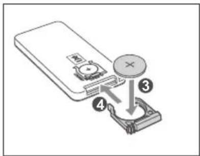 Diagram showing a device with labeled parts including a plus button, a switch, and a battery plug.