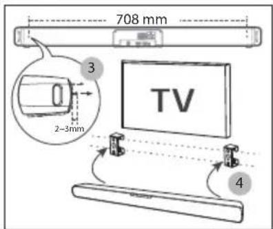 708 mm 3 2~3mm TV 4