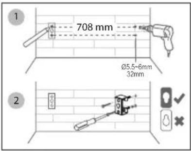 1 708 mm Ø5.5-6mm 32mm 2