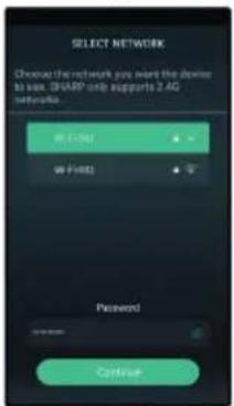 SHARP HTSBW420 - Configuración de la connexion Wi-Fi a工程技术 de la aplicación - 5