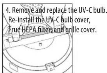 HOMEDICS TotalClean APT30EU - REPLACING THE UV-C BULB - 4