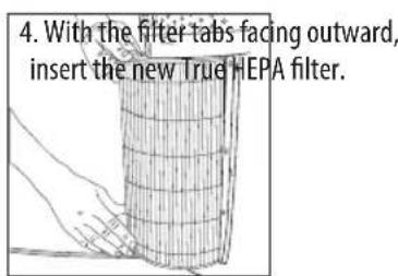 HOMEDICS TotalClean APT30EU - REPLACING THE TRUE HEPA FILTER - 4