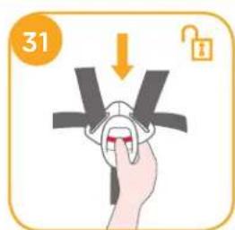 Joie Spin Safe - Rimozione del rivestimento imbottito - 1