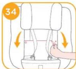 Joie Spin Safe - Rimozione del rivestimento imbottito - 4