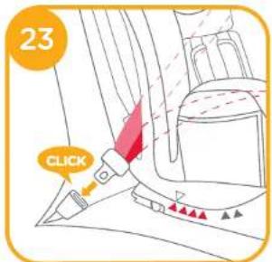 Joie Stages Fx - a. For installation with 3-point-belt - 2
