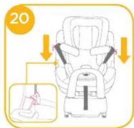 Joie Stages Isofix - Securing your Child in the stages™ isofix Rearward Facing - 3