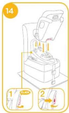 Joie Stages Isofix - Mode bébé (mode dos à la route) - 1