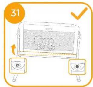 Joie Roomie Glide - Bedside Sleeper Assembly - 28