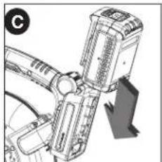 BLACK & DECKER LSWV36 - INSERTION DU BLOC-PILES : - 1