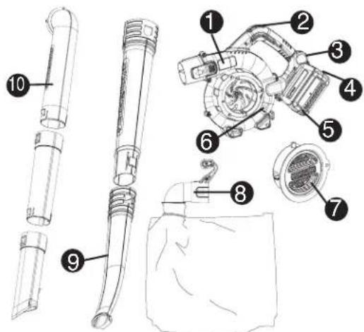 BLACK & DECKER LSWV36 - COMPONENTS - 1
