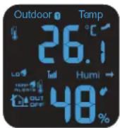ALECTO WS3850 - Indoor and outdoor humidity: - 1