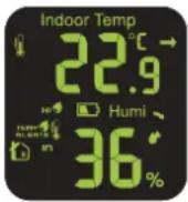 ALECTO WS3850 - Indoor and outdoor temperature: - 1