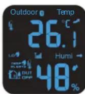 ALECTO WS3850 - Humidité intérieure et extérieure - 1