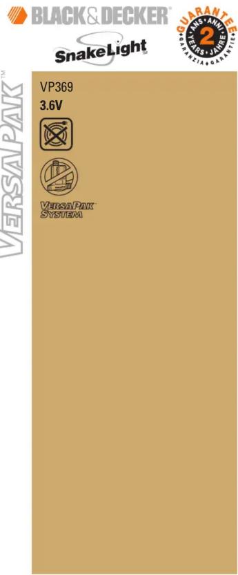 BLACK & DECKER VP369 - 3
