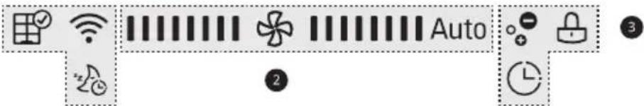 User interface toolbar with icons for smart home, Wi-Fi, weather, and auto control