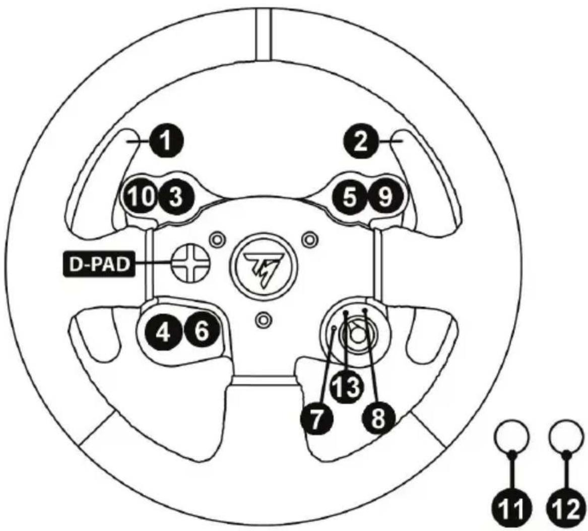 THRUSTMASTER TM Leather 28 GT Wheel AddOn - MAPPING PC - 1
