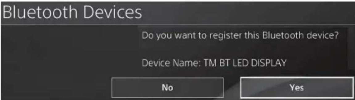 THRUSTMASTER BT LED Display - Register the BT LED DISPLAY on the PS4™ system - 6