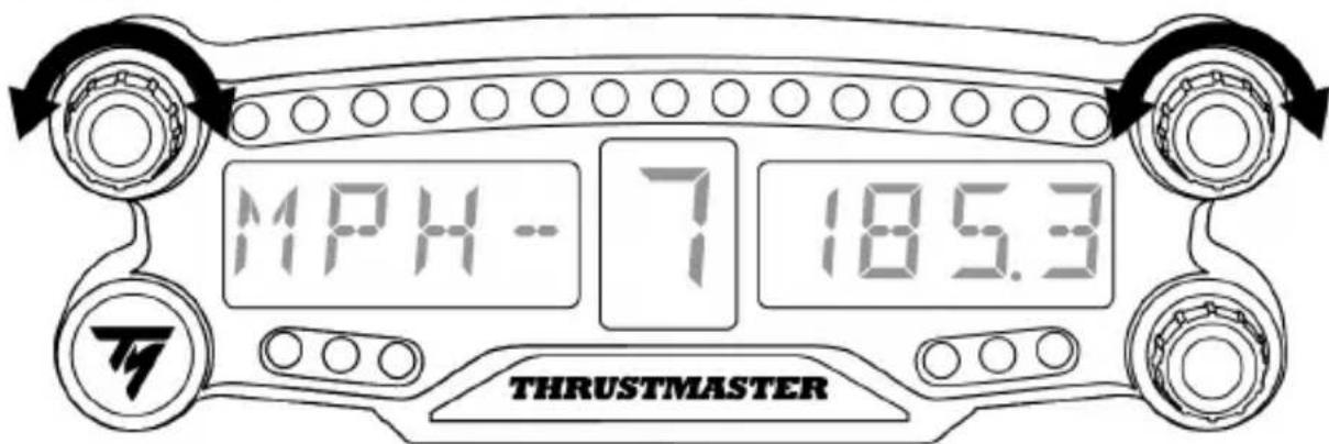 THRUSTMASTER BT LED Display - SO BENUTZEN SIE DIE DREHSCHALTER 1 UND 2 - 1