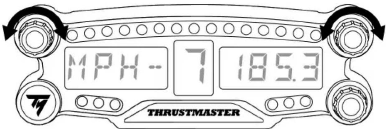 THRUSTMASTER BT LED Display - Utilisation des sélecteurs n°1 et n°2 - 1