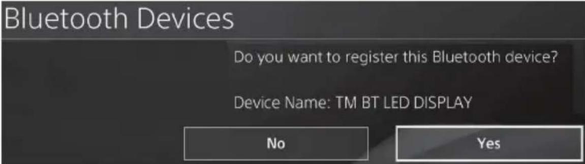 THRUSTMASTER BT LED Display - Register the BT LED DISPLAY on the PS4™ system - 6