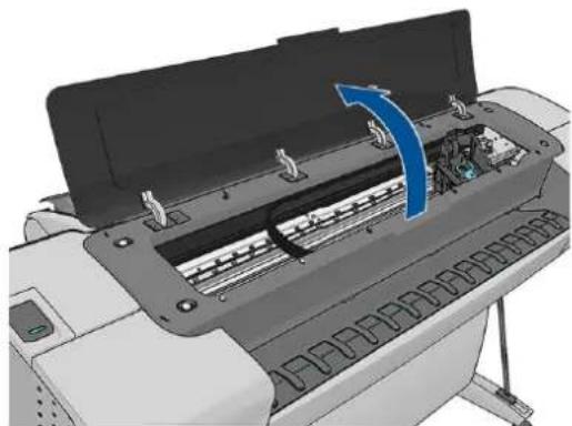HP DesignJet Z2600 PostScript - Αφαίρεση κεφαλής εκτύπωσης - 2