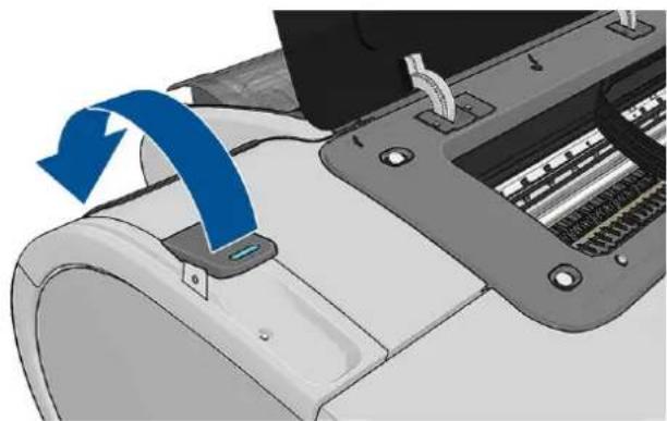HP DesignJet Z2600 PostScript - Το χαρτί έχει μπλοκαριστεί - 4