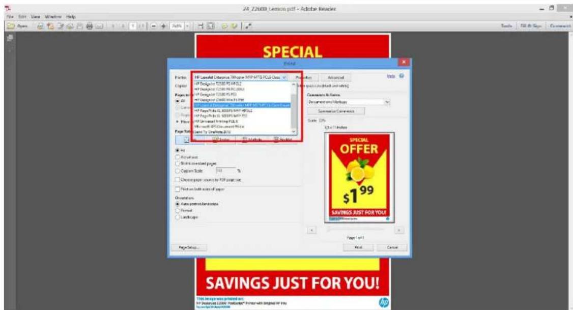 HP DesignJet Z2600 PostScript - Χρήση του Adobe Acrobat Reader - 2