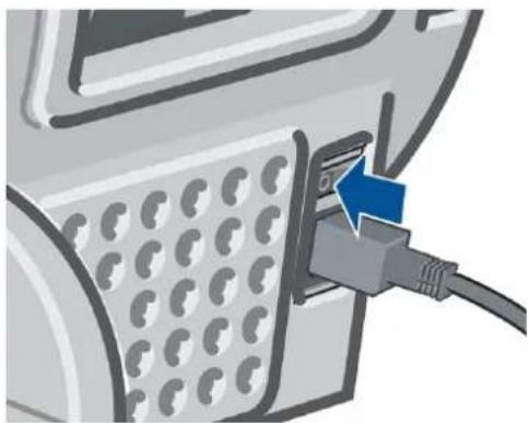 HP DesignJet Z2600 PostScript - Ενεργοποίηση και απενεργοποίηση του εκτυπωτή - 1