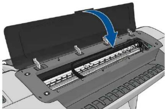 HP DesignJet Z2600 PostScript - Καθαρισμός του ανιχνευτή ροής των κεφαλών εκτύπωσης - 7