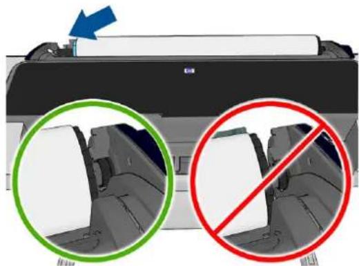 HP DesignJet Z2600 PostScript - Τοποθέτηση ρολού στον εκτυπωτή - 4