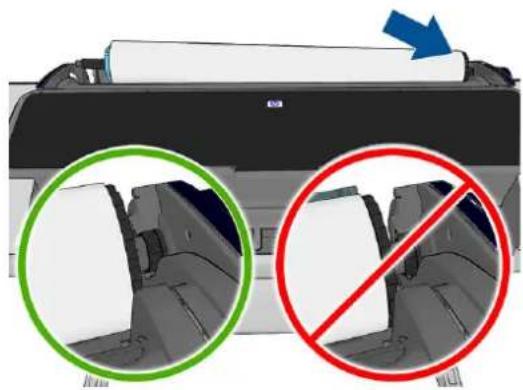 HP DesignJet Z2600 PostScript - Τοποθέτηση ρολού στον εκτυπωτή - 3