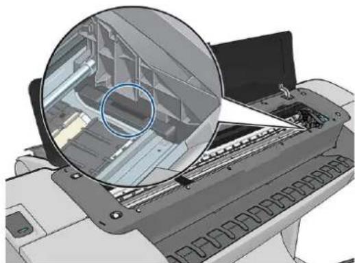 HP DesignJet Z2600 PostScript - Καθαρισμός του ανιχνευτή ροής των κεφαλών εκτύπωσης - 5