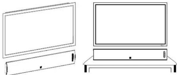 BOSTON ACOUSTICS TVee Model 30 - Soundbar Location - 2