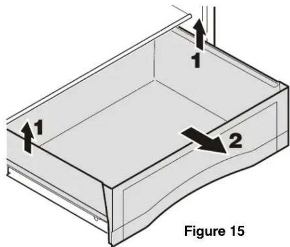 LIEBHERR CS 1611 - To install the vegetable drawer - 1