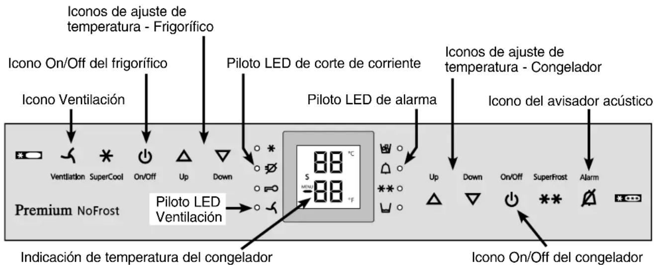 LIEBHERR CS 1611 - Subir la temperatura (frío menos intenseo): - 1