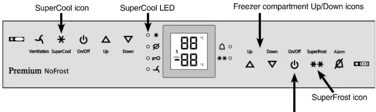 LIEBHERR CS 1611 - Exit setup mode: - 1