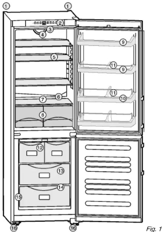LIEBHERR CS 1350B - Description de l'appareil et de son équipement - 1