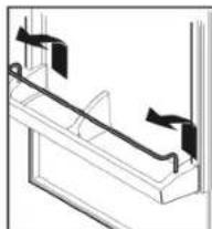 LIEBHERR CS 1350B - Repositioning the door racks - 1