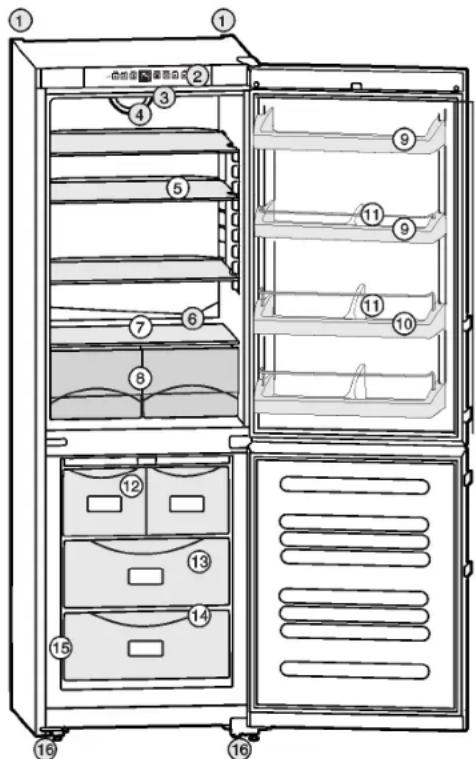 LIEBHERR CS 1350B - Diagrama del aparato y el equipo - 1