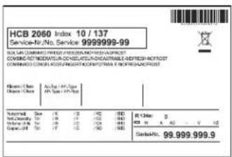 LIEBHERR HCB 2060 - Description of refrigerator - 1